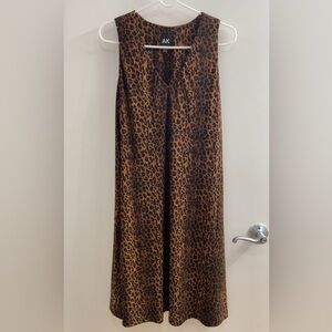 Brown Leopard Print Dress Size 8